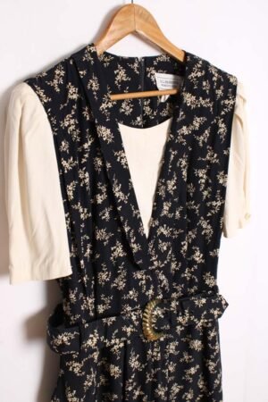Vestido Vintage Azul Midi Liberty "XL/2XL"