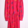 Vestido Fucsia Vintage Print Abstracto "M/L"