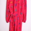 Vestido Fucsia Vintage Print Abstracto "M/L"