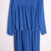 vestido-vintage-americano-verano-76.jpg Vestido Americano Vintage Azul con Plisados "S"