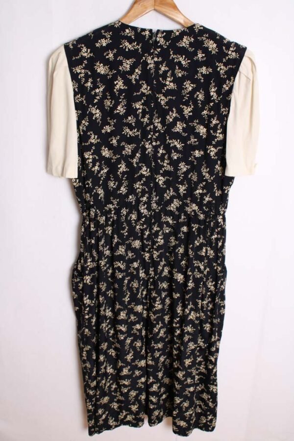 vestido-vintage-americano-verano-97.jpg Vestido Vintage Azul Midi Liberty "XL/2XL"