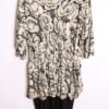 Vestido Flores Vintage con Peplum "XL/2XL"