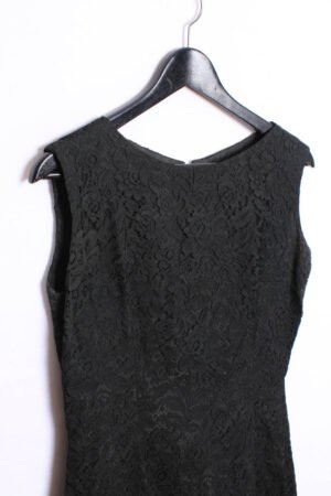 Vestido Negro de Encaje Vintage "S"