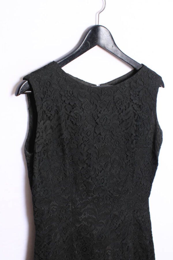 Vestido Negro de Encaje Vintage "S"