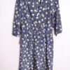 Vestido Americano Vintage con Lunares y Peplum "XL"