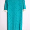 Vestido Midi Seda Vintage Rayas y Flores  "M/L"