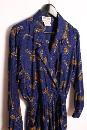 Vestido Vintage Estampado Seda"2XS"