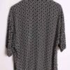 blusa vintage chica-17 Camisa Negra Vintage Print Geométrico "L"