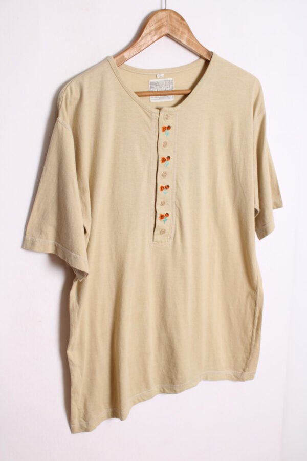 Camiseta Beige Vintage Flores "M/L"