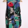 Blusa Vintage Estampado Flores Sin Mangas "S"