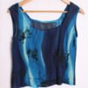 Top Tonos Azules Vintage Gasa "S"