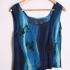 Top Tonos Azules Vintage Gasa "S"