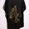 Top Blusón Vintage Negro Flores Doradas "L"