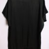 Top Blusón Vintage Negro Flores Doradas "L"
