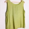Camiseta Sin Mangas Vintage Verde Satinada "L"