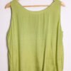 Camiseta Sin Mangas Vintage Verde Satinada "L"