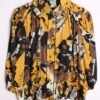 Camisa Print Abstracto Vintage Botones Joya "L"