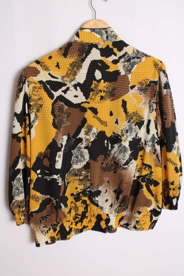 Camisa Print Abstracto Vintage Botones Joya "L"