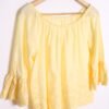 Blusa Tejido Troquelado Vintage Amarilla "M"