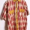 Camisa Handmade Vintage Tonos Rojizos "L"