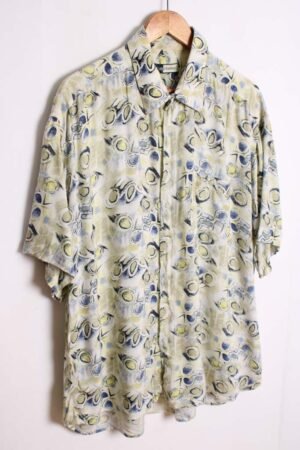 camisa estampada años 90 vintage chico-12 Camisa Print Abstracto Vintage Círculos y Elipses "2XL"