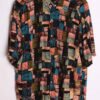 Camisa Print Abstracto Vintage Geométrico "L"