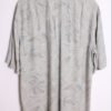 Camisa Print Hojas Vintage Tonos Grises "L"