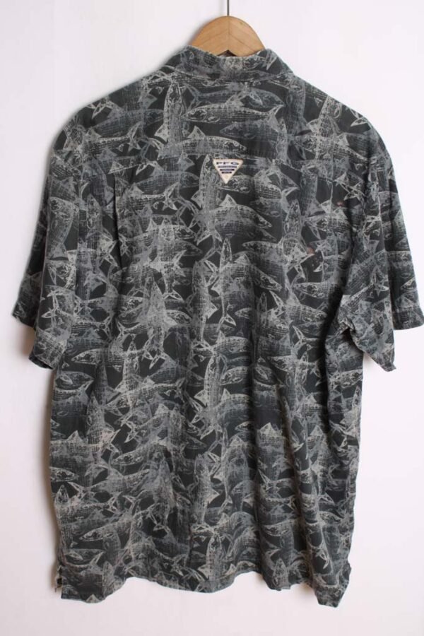 Camisa Columbia Vintage Azul con Peces "XL"