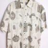 Camisa Print Étnico Vintage Blanca "XL"