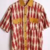 Camisa Handmade Vintage Tonos Rojizos "L"