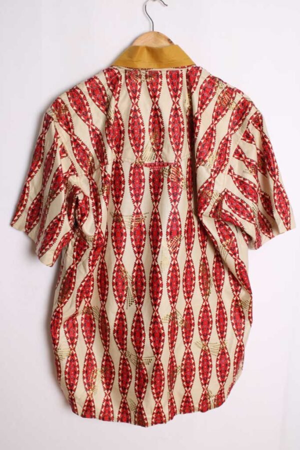 Camisa Handmade Vintage Tonos Rojizos "L"