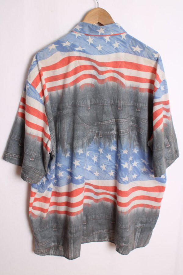 Camisa Vintage Estampado Jeans y USA "2XL"