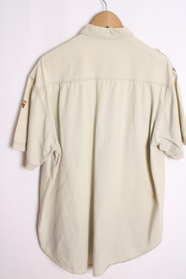 camisa estampada vintage_-34 Camisa Sahariana Camel Vintage "XL"