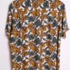 camisa estampada vintage_-36 Camisa Vintage Blanca con Flores "M"