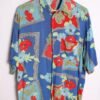 Camisa Vintage Estampado Paisley y Flores "M"