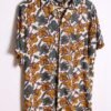 camisa estampada vintage_-81 Camisa Vintage Blanca con Flores "M"