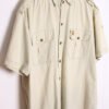 camisa estampada vintage_-83 Camisa Sahariana Camel Vintage "XL"