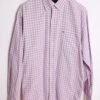camisa marca vintage chico-37 Camisa Cuadros Lilas Tommy Hilfiger Vintage "L"