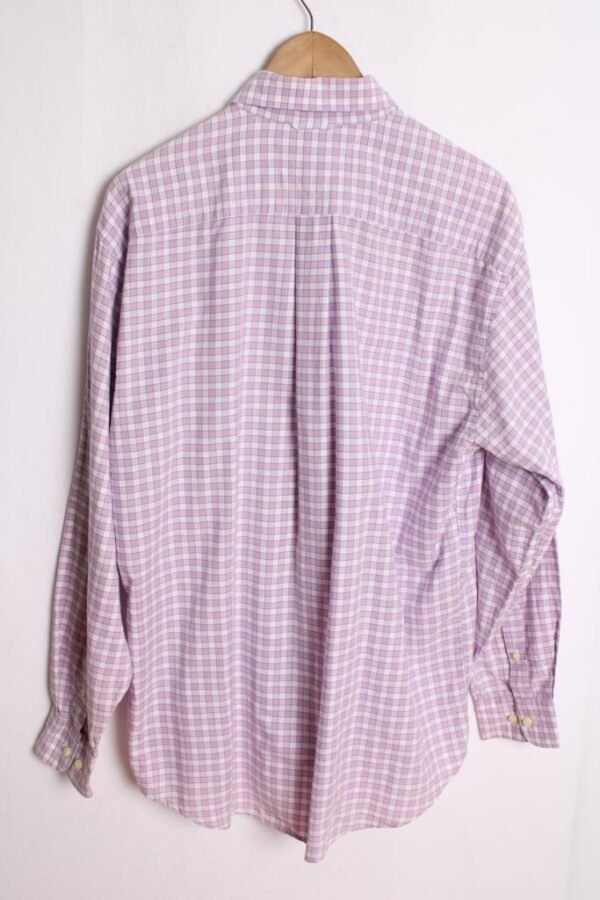 camisa marca vintage chico-38 Camisa Cuadros Lilas Tommy Hilfiger Vintage "L"