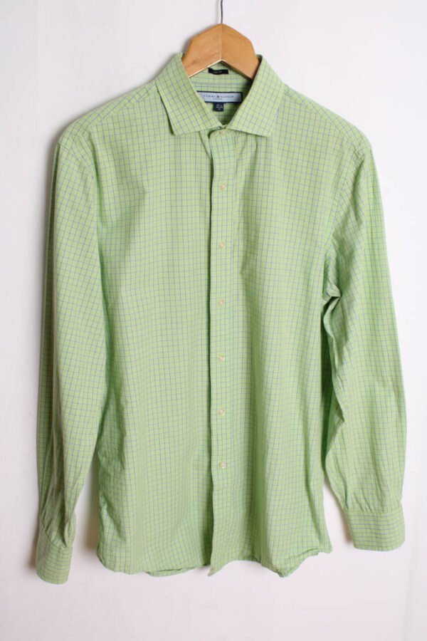 Camisa Cuadros Verde Tommy Hilfiger Vintage "M"