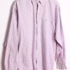 camisa marca vintage chico-52 Camisa Cuadros Lilas Tommy Hilfiger Vintage "L"
