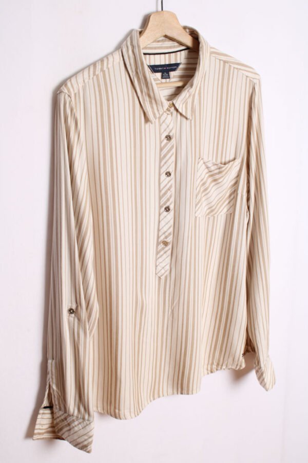 Camisola Tommy Hilfiger Vintage Beige a Rayas "XL"