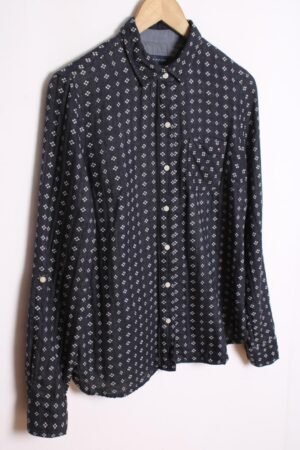camisa tommy hilfiger vintage ralph lauren-24 Camisa Tommy Hilfiger Vintage Azul Estampada "S"