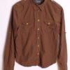 camisa tommy hilfiger vintage ralph lauren-42 Camisa Ralph Lauren Vintage Marrón "S"