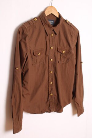camisa tommy hilfiger vintage ralph lauren-50 Camisa Ralph Lauren Vintage Marrón "S"