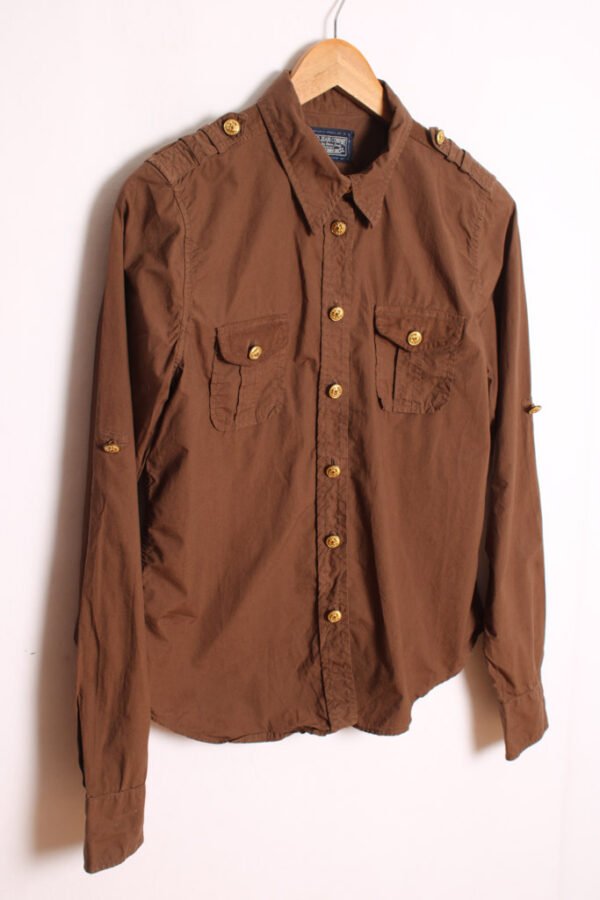 camisa tommy hilfiger vintage ralph lauren-50 Camisa Ralph Lauren Vintage Marrón "S"