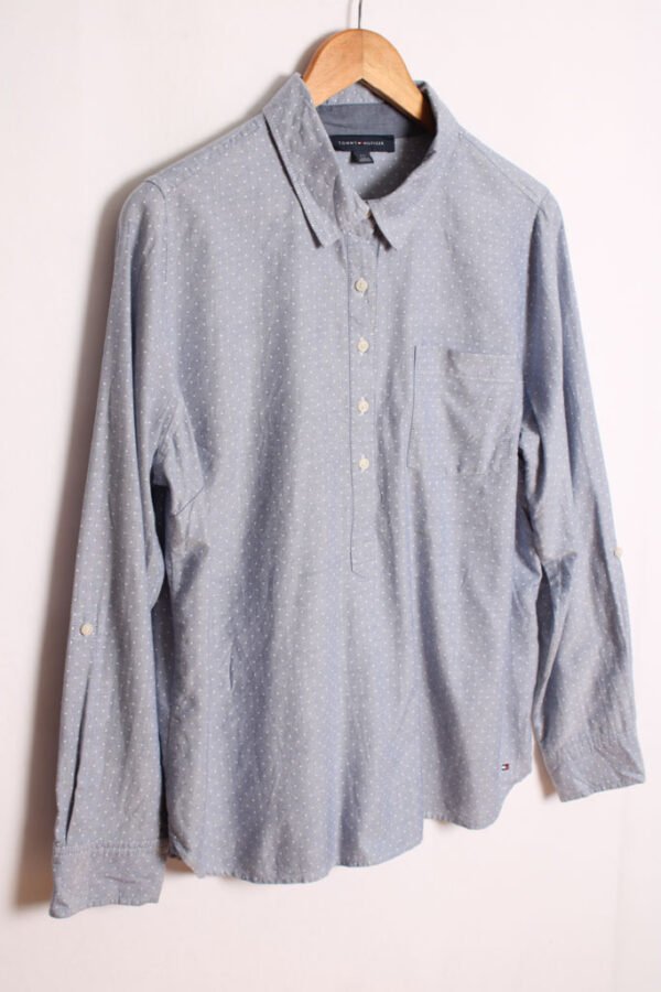Camisola Tommy Hilfiger Vintage Azul con Lunares "L"
