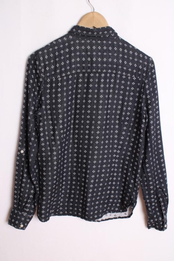 camisa tommy hilfiger vintage ralph lauren-76 Camisa Tommy Hilfiger Vintage Azul Estampada "S"