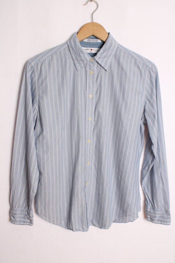 Camisa Tommy Hilfiger Vintage Azul a Rayas "S"