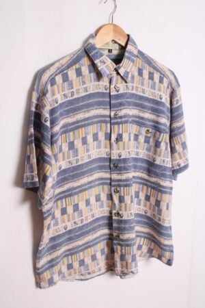 camisa verano estampada vintage-27 Camisa Estampada con Números Vintage "M"